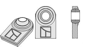 Ball joint terminals for lower-links to be welded