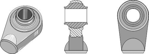 Ball joint terminals for top-links to be welded