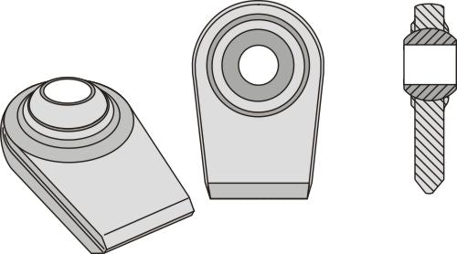 Ball joint terminals for lower-links to be welded