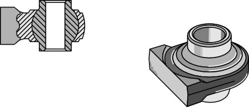 Ball joint terminals for lower-links to be welded