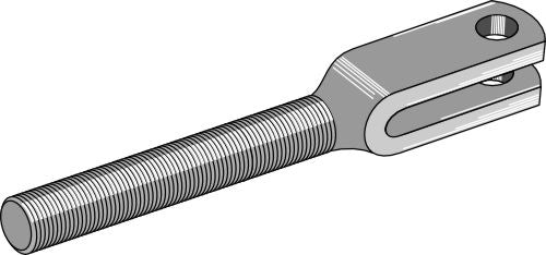 Lifting link fork M24x3 left thread