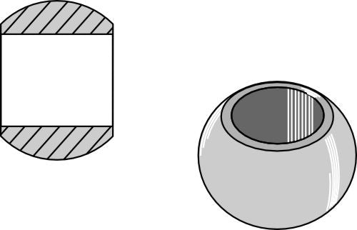 Ball for lower link hook Cat. III