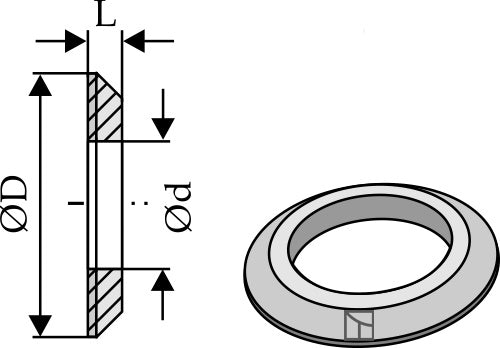 Distance ring for lower link hook