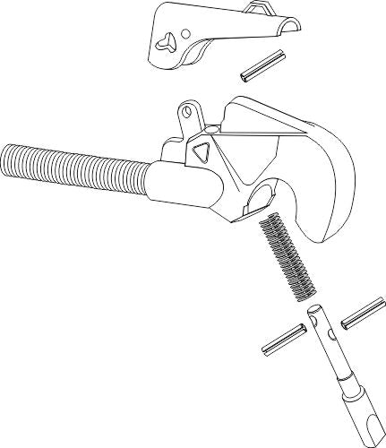 Spring for top hooks, new model
