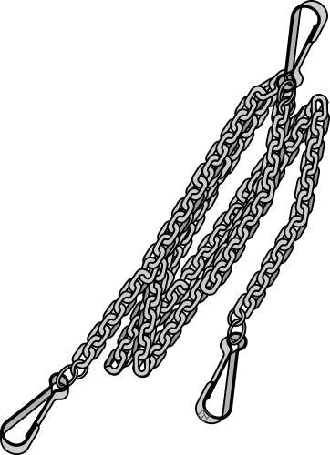 Control cable for lower link hooks Cat.II-I