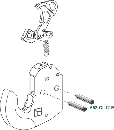 Clamping pin 2 pcs