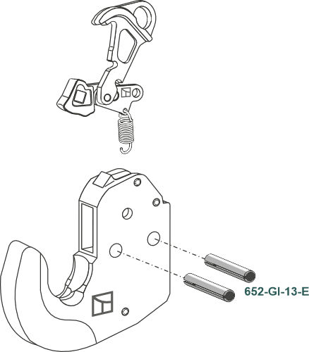Clamping pin 2 pcs