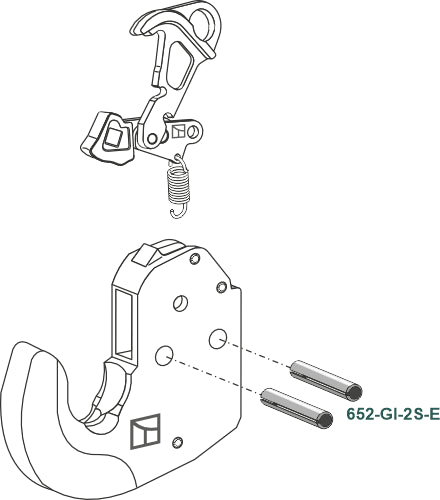 Clamping pin 2 pcs