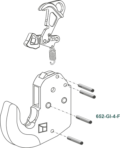 Clamping pin 4 pcs