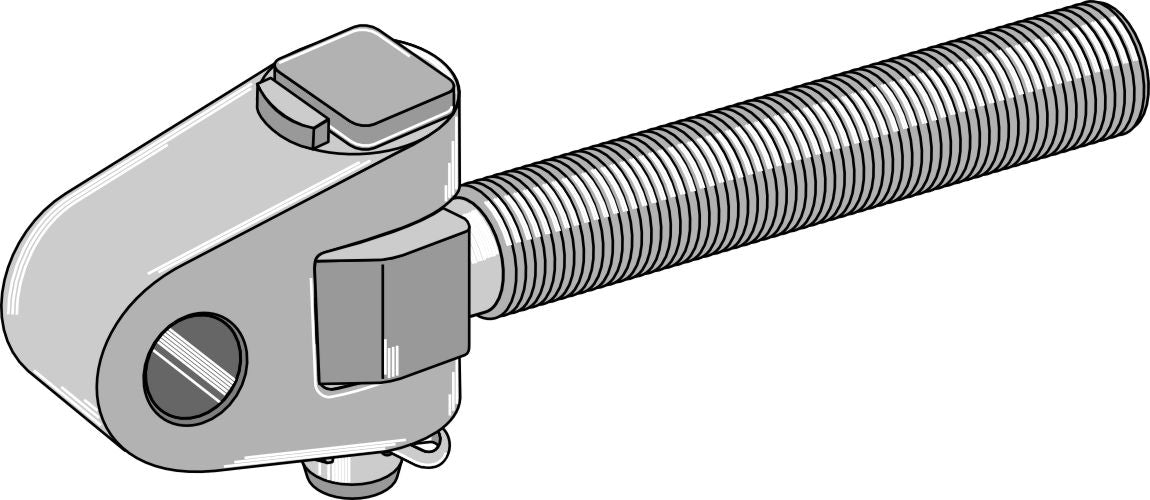 Swivelling tie-rod M30x3,5