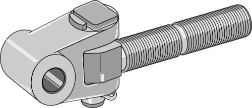 Swivelling tie-rod M36x3