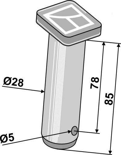Pin Ø28x78