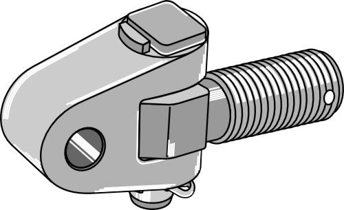 Swivelling tie-rod tracteur-side - M36x3