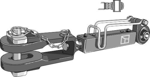 Lifting link fork M30x2