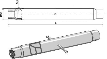 Tube M24x3