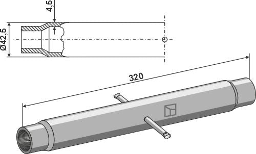 Tube M27x3