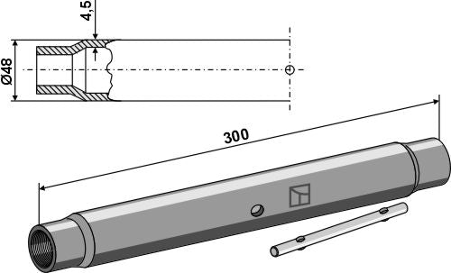 Tube M30x3,5