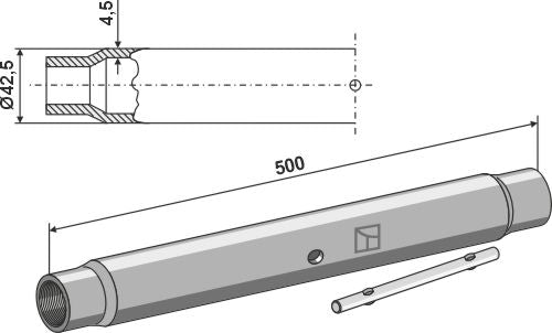 Tube M30x3,5
