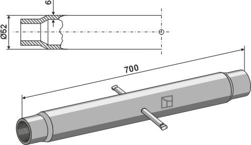 Tube M36x3