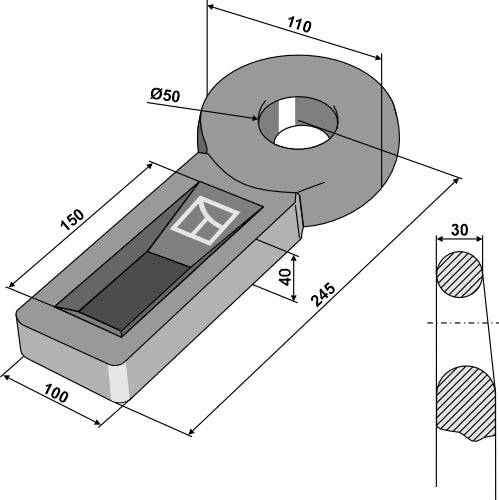 Trailer coupling ring