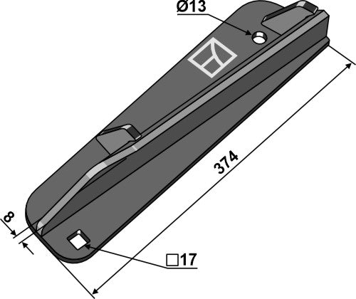 Disperser wing - left