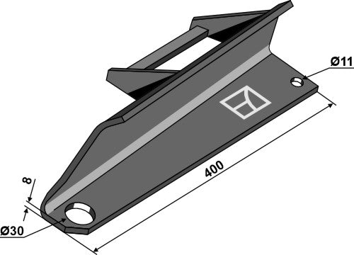 Disperser wing reinforced - left
