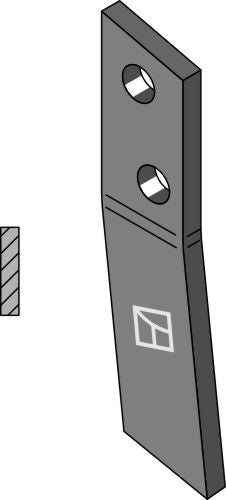 Bolt-on tine - left