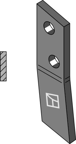 Bolt-on tine - left