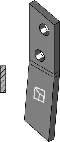 Bolt-on tine - right