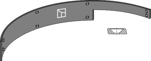 Guideboard 860mm - left