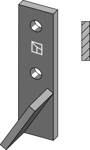 Bolt-on tine - left