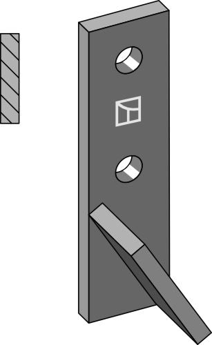 Bolt-on tine - right