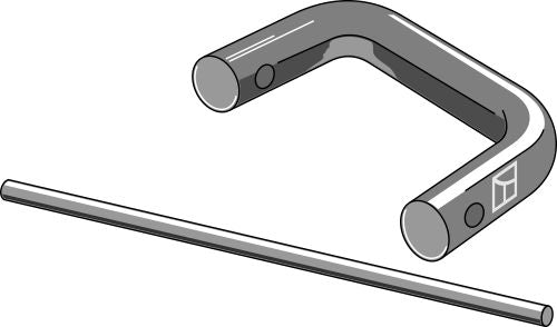 Shackle type connector without plate Ø12