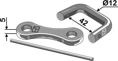 Shackle type connector Ø12