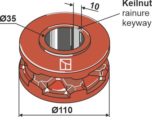 Chain sprocket Ø110