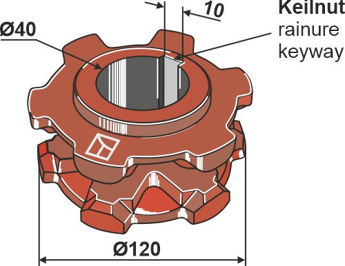 Chain sprocket  Ø120