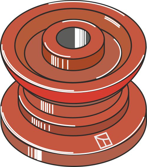 Pulley for chain Ø 112