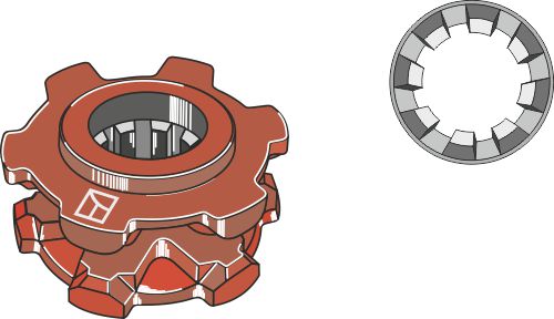 Chain sprocket Ø140
