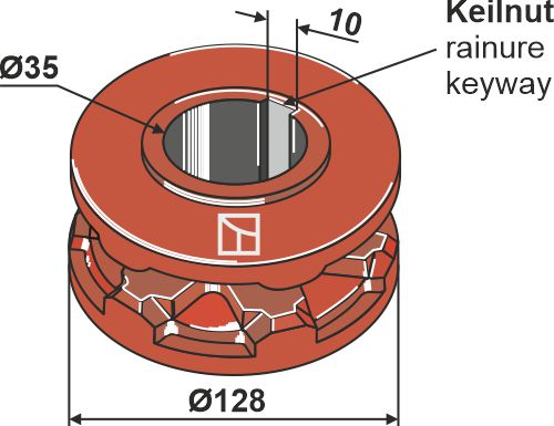 Chain sprocket Ø128