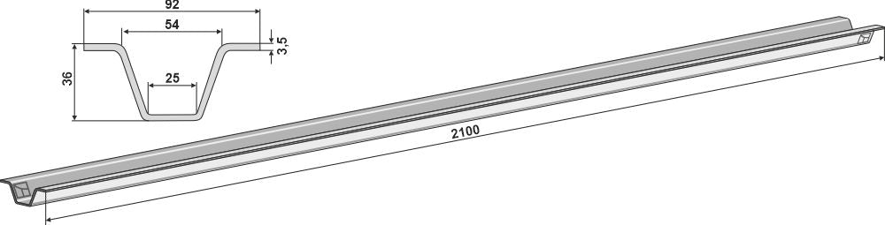Safety rail for chain