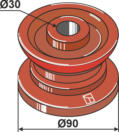 Pulley for chain Ø 90