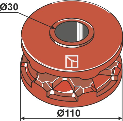 Pulley for chain Ø 110