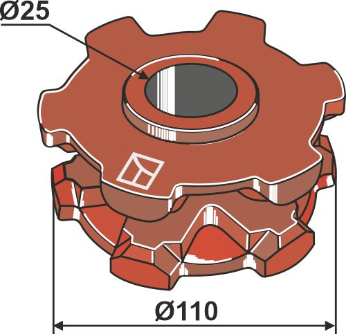 Chain sprocket Ø 110