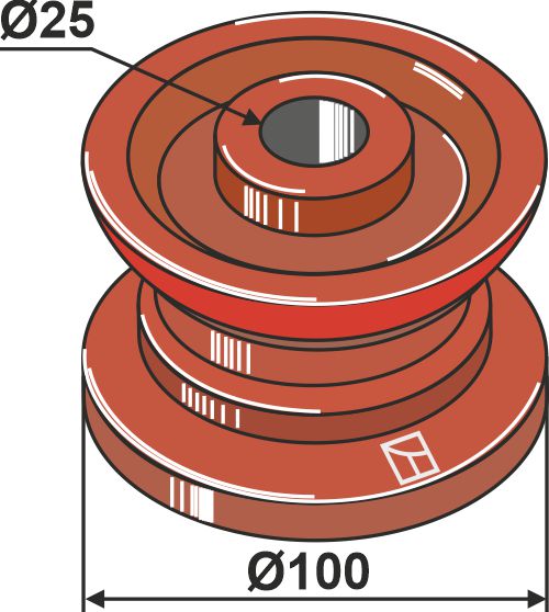 Pulley for chain Ø 100