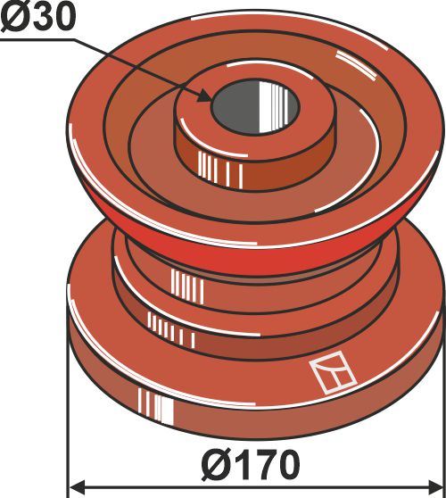 Pulley for chain Ø 170