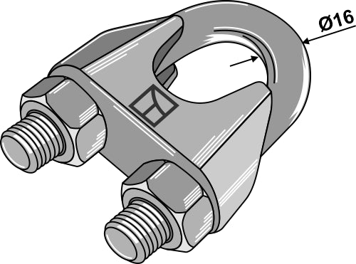 Wire cable clamps according to DIN 741 galvanized
