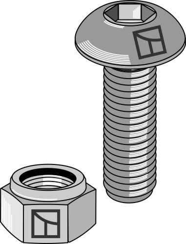 Saucer-head screw M8x1,25x20 with hexagon socket