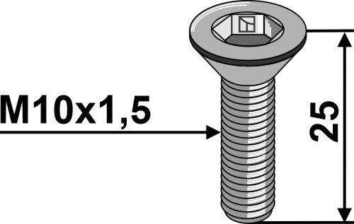 Hexagon socket screw M10x1,5x25