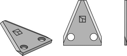 Fodder mixer knives