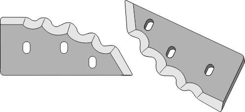 Fodder mixer knives, right